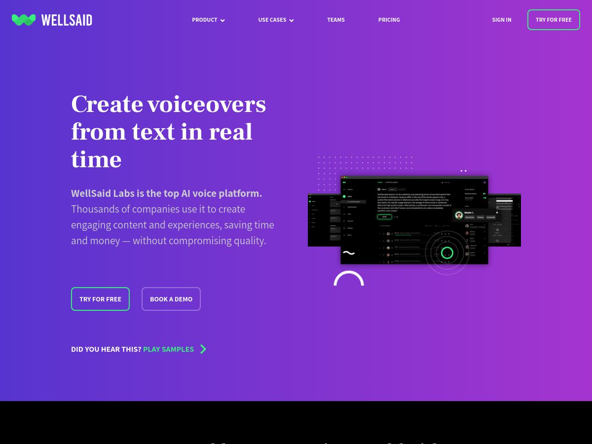 WellSaid Labs | Features, Reviews, and Alternatives