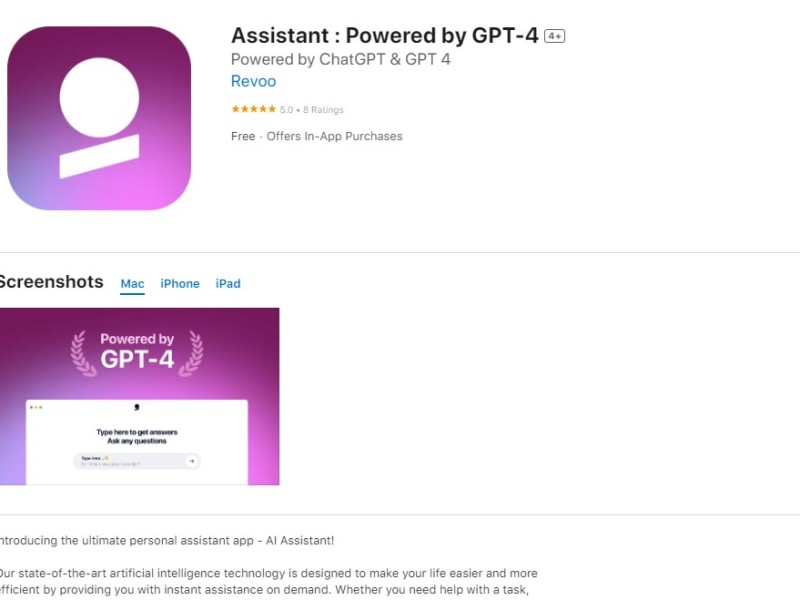 Assistant: Powered by GPT-4