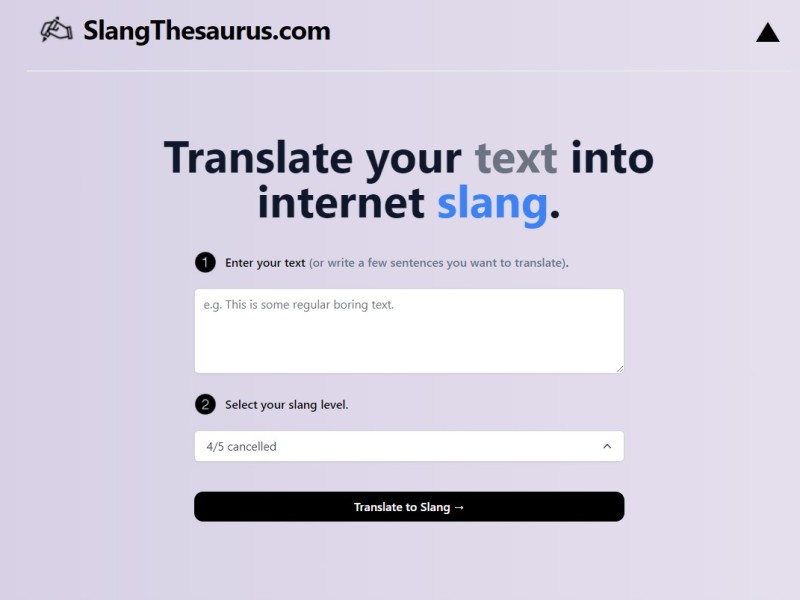 Slang Thesaurus