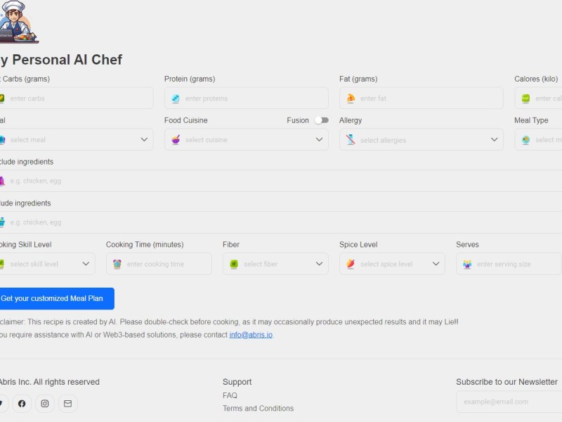 My Personal AI Chef