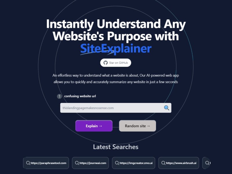 SiteExplainer