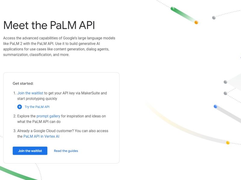 PaLM API by Google