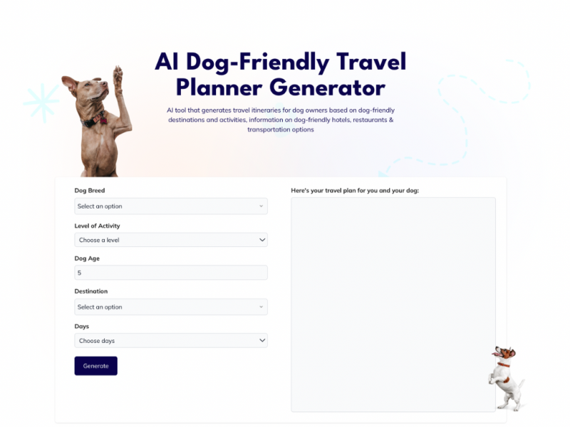 dog friendly travel app