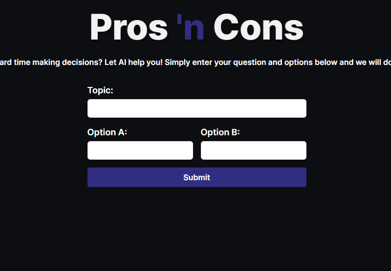 Pros 'n Cons