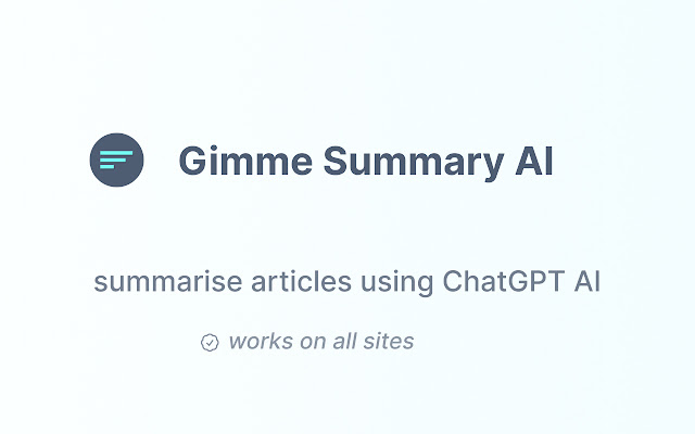 Gimme Summary AI