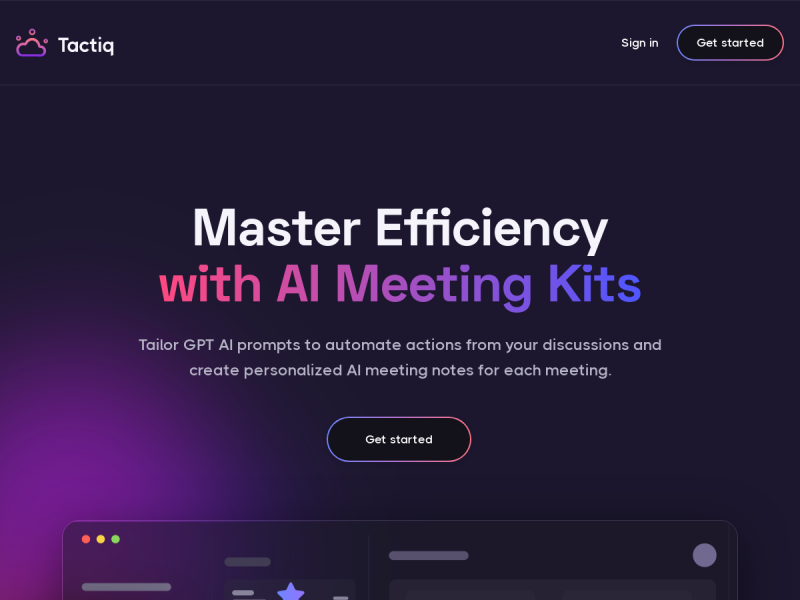AI Meeting Kits by Tactiq