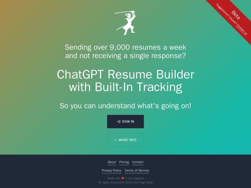 ChatGPT Resume Builder