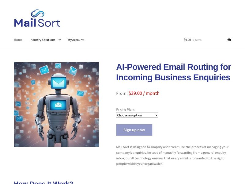 Mail Sort AI Email Routing