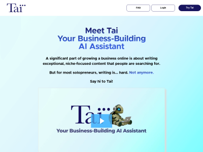 Tai - AI Writing and Online Business Building Assistant
