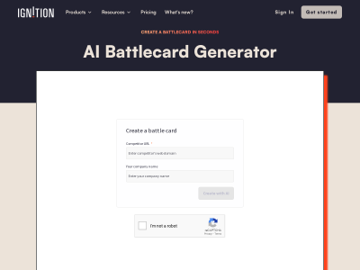 AI Sales Battlecards