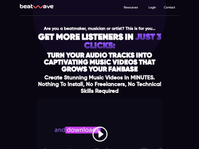 Beatwave AI Audio & Lyric Visualizer