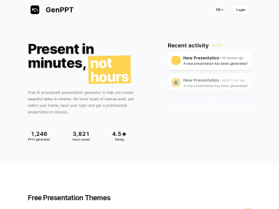 GenPPT - AI PowerPoint Generator