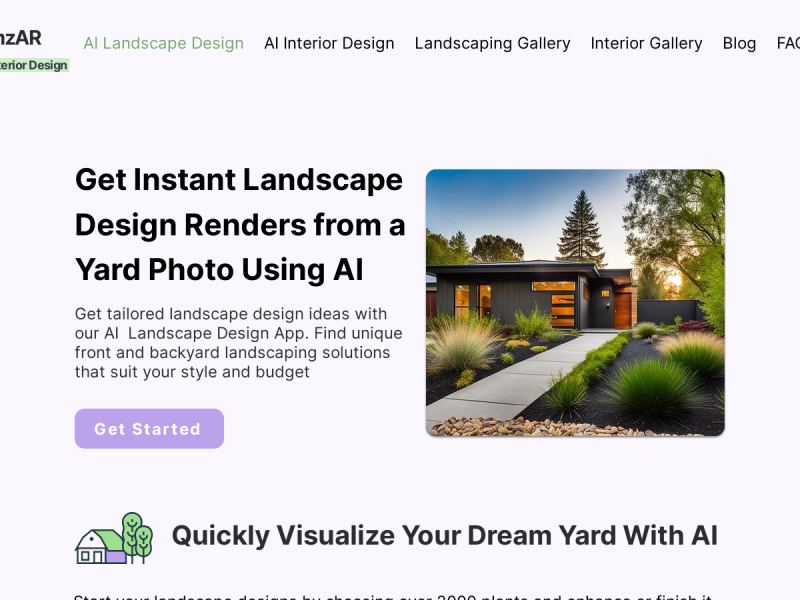 DreamzAR AI Landscape Design App